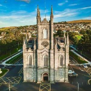 St Patrick's Church, Wicklow Town - Aerial vew